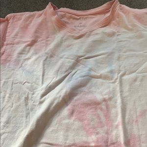 Home tie dye work out shirt
